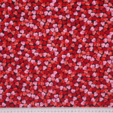 Rose And Hubble Black & White Hearts Cotton Poplin Fabric - Hearts Printed Valentine's Cotton Fabrics Craft Fabric Material (Ideal For Valentine's Day, Quilting)
